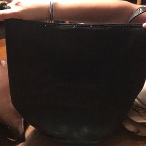 Vintage Large Black Bucket Coach